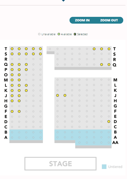 Swindon Arts Centre seating plan