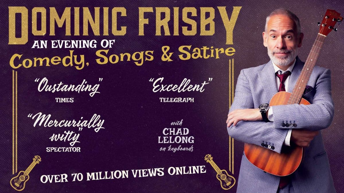 Hero image for Dominic Frisby - An Evening of Comedy, Song & Satire